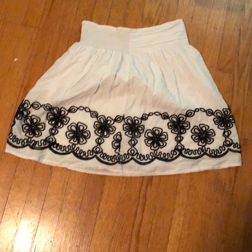 White skirt